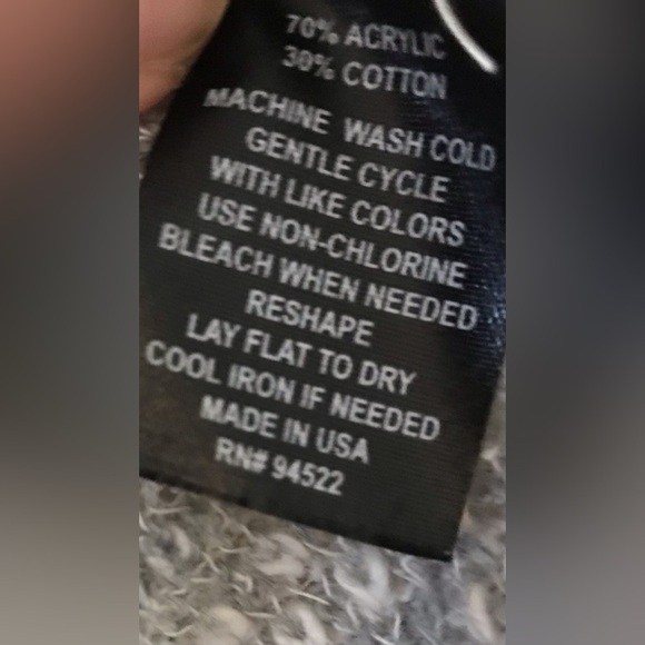 Closet Space Vest Sweater with Fringe Size XL Made in USA - Picture 4 of 5